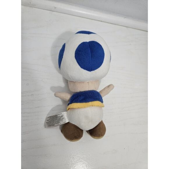 Super Mario‎ Bros Blue Toad Plush My Little Buddy Nintendo Stuffed Toy - Picture 4 of 5